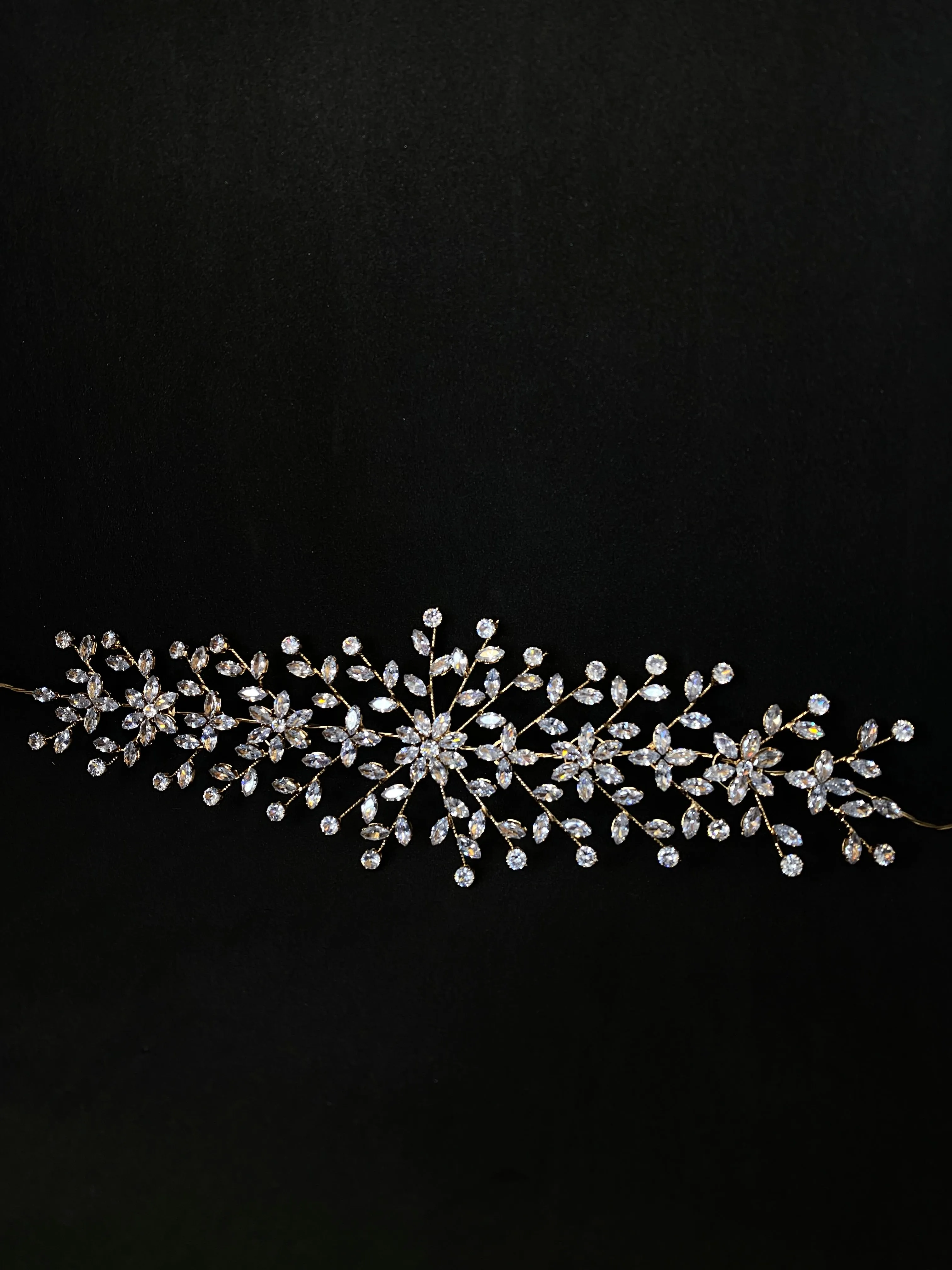 Bijoux de tête Flower strass